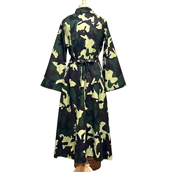 Kara Chic Camo print wrap around cotton dress - Picture 3 of 13